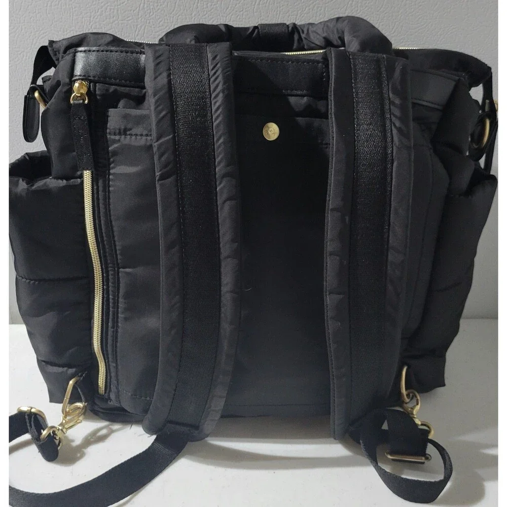 Itzy Ritzy Black Diaper Bag With Changing Pad EXCELLENT CONDITION